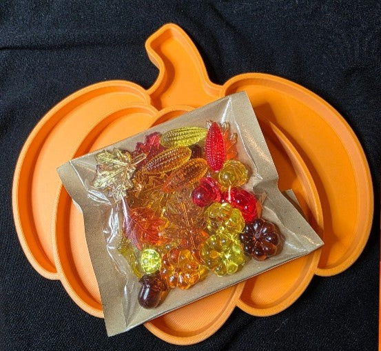 Sensory Play Tray - Pumpkin Sorting Tray